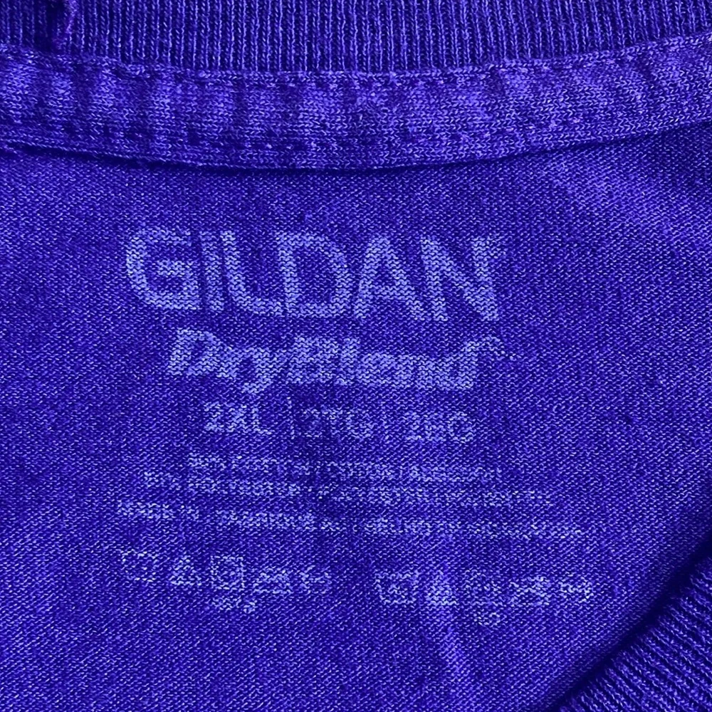 Pre Owned Unisex 2XL Purple Gildan TCU T Shirt - Picture 3 of 7